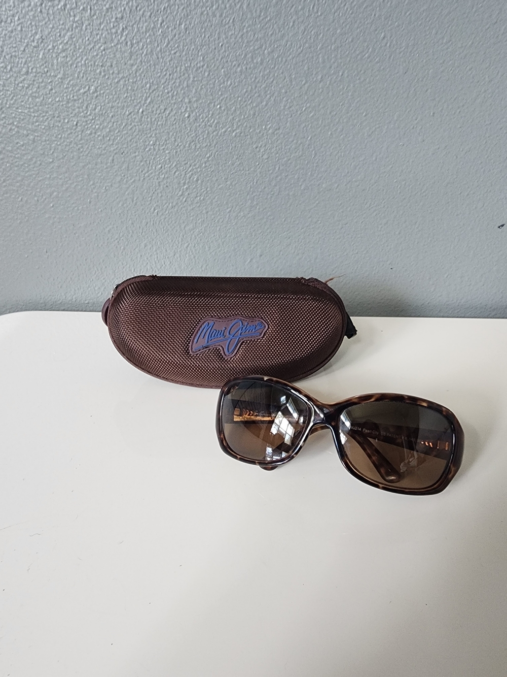 Maui Jim Pearl City MJ214-10 Polarized Sunglasses Tortoise Brown w/ Case Made in